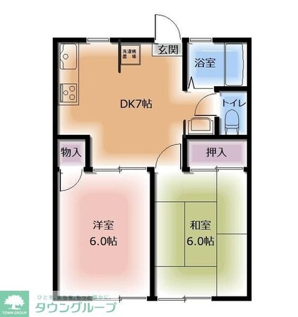 メープルハイツの物件間取画像